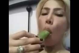 Arab Wife Fucking Her Pussy With a Vegetable! HOOOOT! For More : http //linkshrink.net/7YlwmK