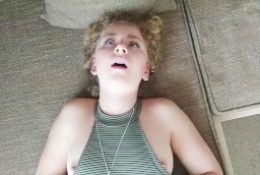 Eye Rolling Clit Orgasm – Blonde Girl Fucked After School