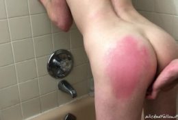 PAINAL Submissive Bunny Has Her Tight Little Ass Fucked in the Shower