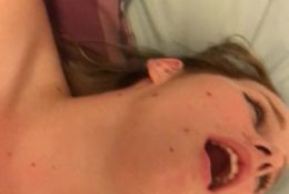 Stunning Busty teen moaning girlfriend homemade orgasm sextape
