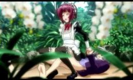 Shemale Anime Maid Gets Handjob
