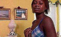 Young Ebony Babe Gets Herself Off