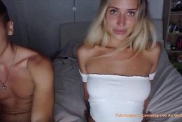 Young Amateur Teen Blonde Gives A Sloppy Blowjob