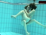 Nastya and Libuse sexy fun underwater