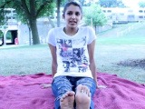 Nia’s sweet feet at the park