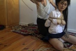Kinbaku bondage – Me suffering in rope and shared an intense moment
