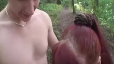 Mature wife outdoor hardcore action with cum