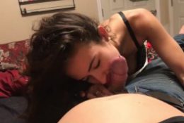 I was about to cum when her mom caught us