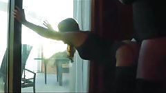 Italian Girl – PAINFUL ANAL fuck at the window