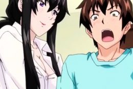 Busty anime MILF fucks a schoolboy gamer – Uncensored Scene