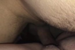 Girl getting pounded until finish cream pie