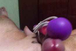 OMG !! REALLY BIG CAMSHOT FROM VIBRATOR !! Extreme orgasm