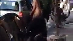 hot shemale naked in the street