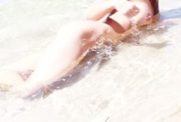 SecretCrush – Big Booty Oiled Swimsuit Teen Risky Public Stripping On Beach