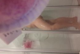 SPY CAM in shower thick redhead masturbation in shower
