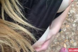 Bike ride in Forest ended with Quick Outside Handjob POV