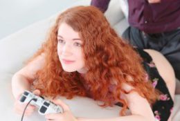 GingerPatch – Skinny Redhead Gets Fucked While Playing